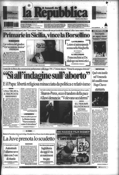 Il lunedì de La repubblica